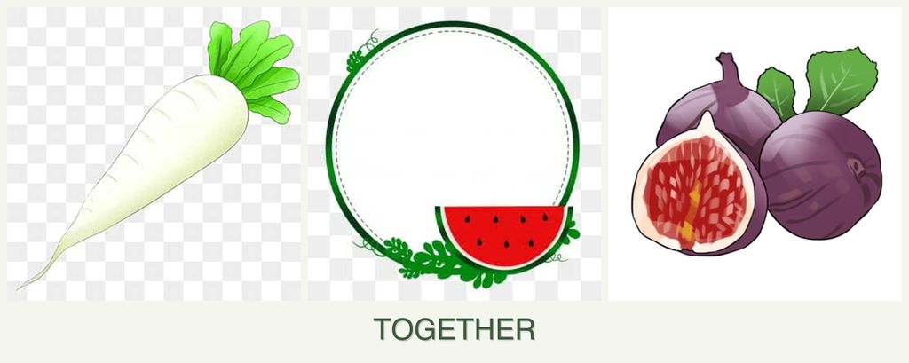 Can you plant radishes, watermelons and figs together?