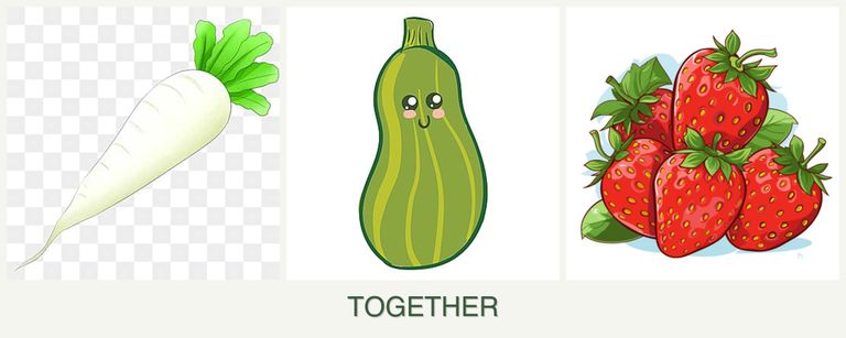Can you plant radishes, zucchini and strawberries together?