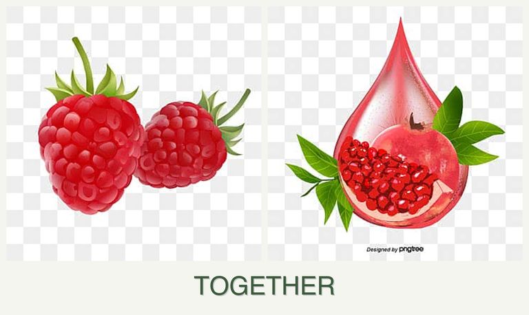 Can you plant raspberries and pomegranates together?