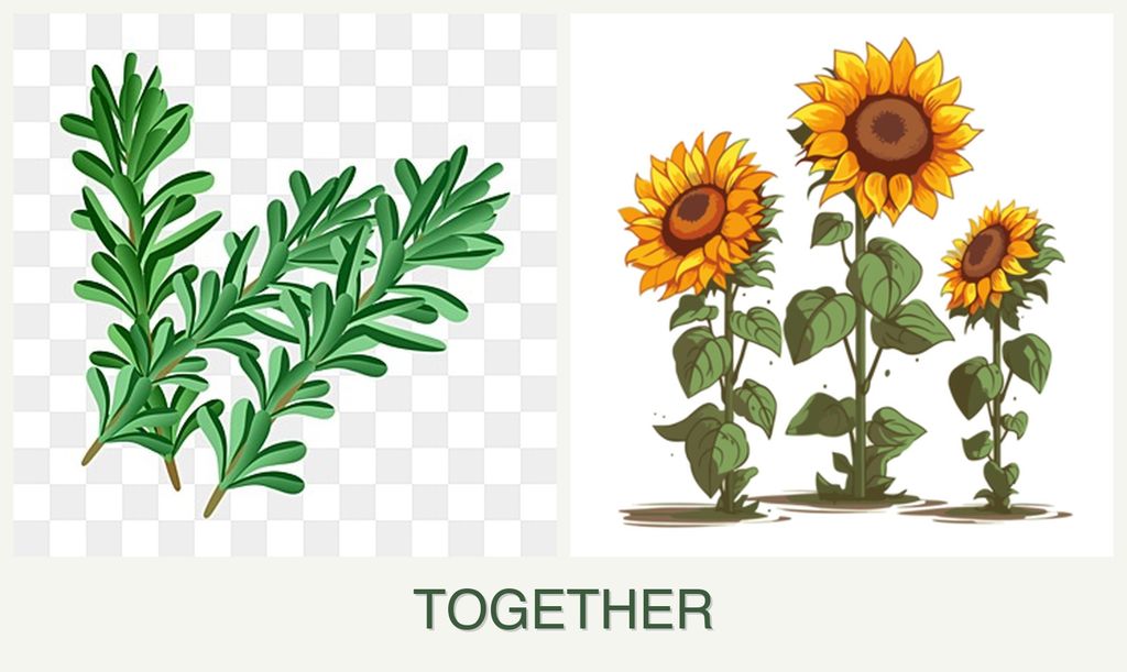 Can you plant rosemary and sunflowers together?