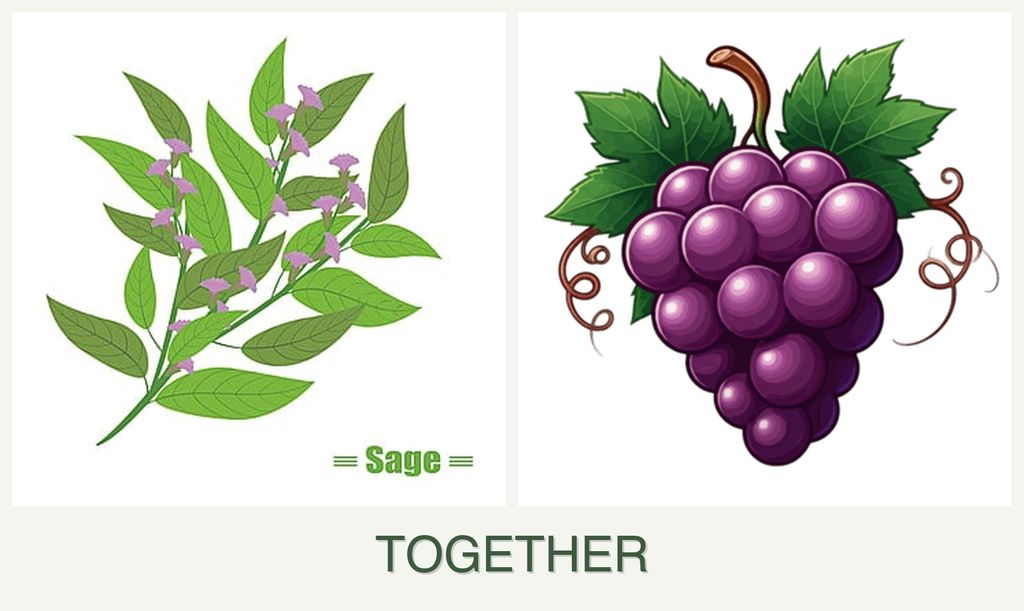 Can you plant sage and grapes together?