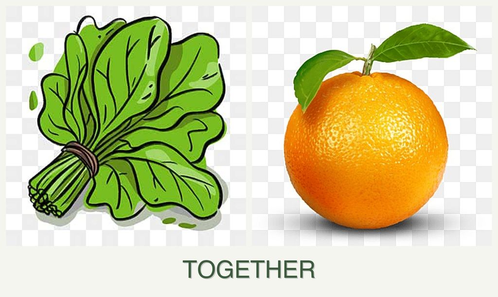 Can you plant spinach and oranges together?