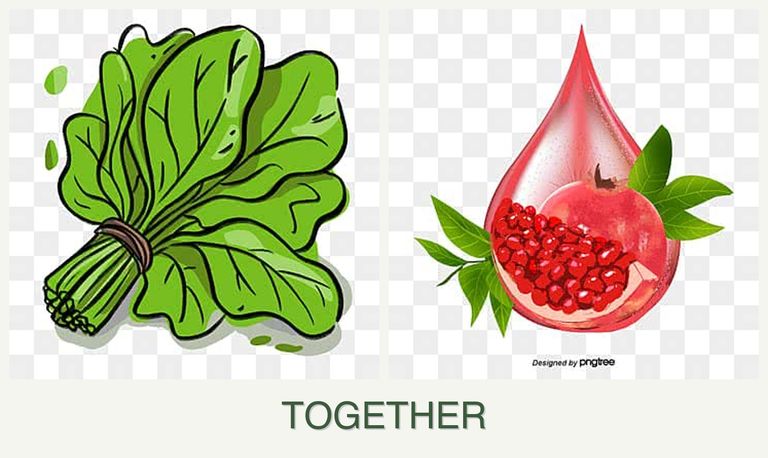 Can you plant spinach and pomegranates together?