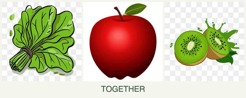 Can you plant spinach, apples and kiwi together?