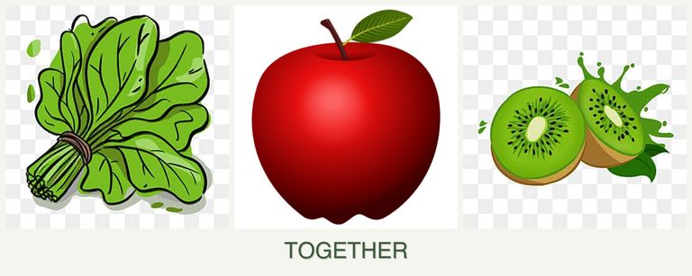 Can you plant spinach, apples and kiwi together?