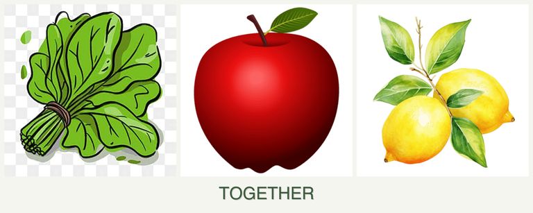 Can you plant spinach, apples and lemons together?
