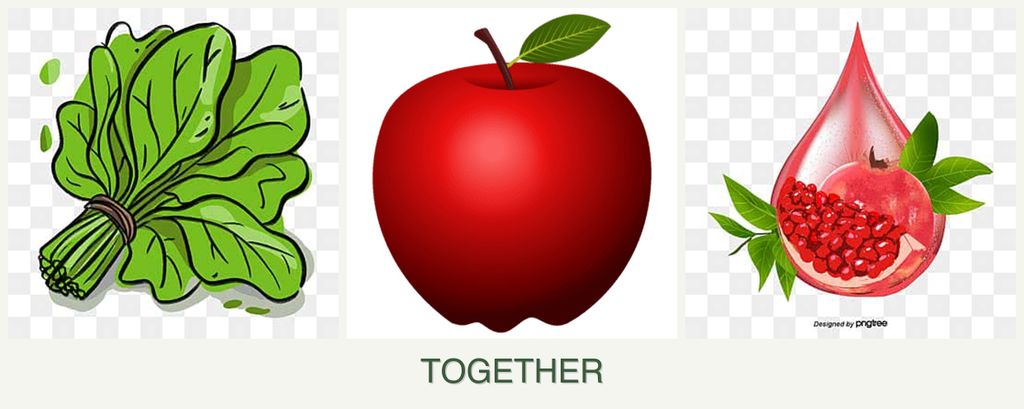 Can you plant spinach, apples and pomegranates together?