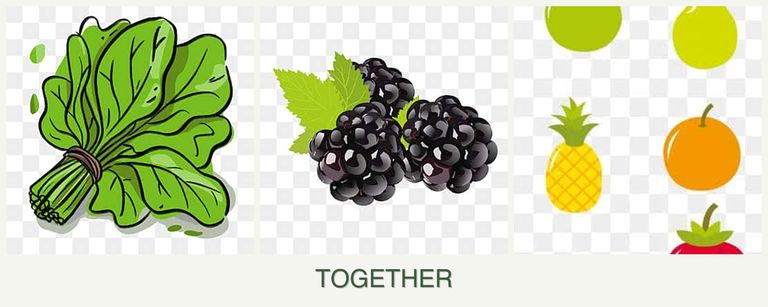 Can you plant spinach, blackberries and pears together?