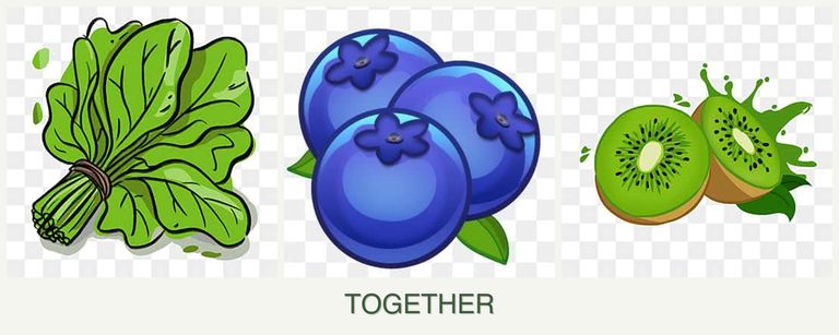 Can you plant spinach, blueberries and kiwi together?