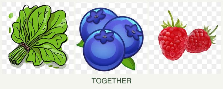 Can you plant spinach, blueberries and raspberries together?