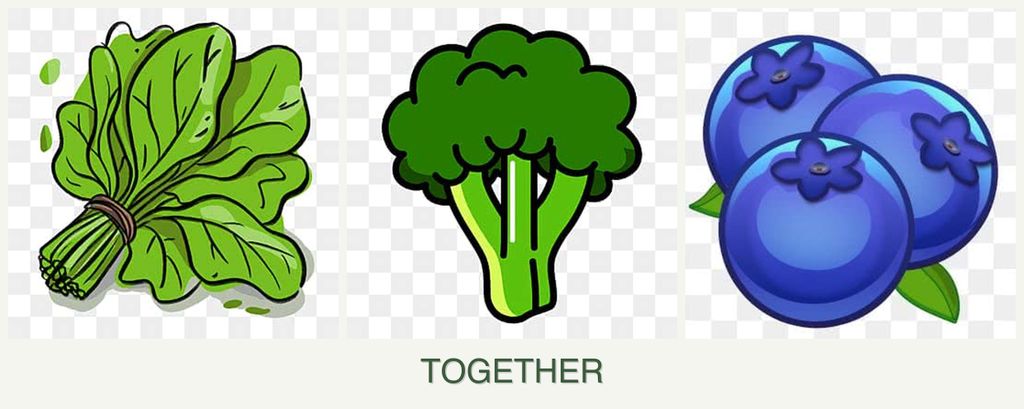 Can you plant spinach, broccoli and blueberries together?