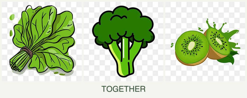 Can you plant spinach, broccoli and kiwi together?