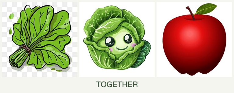Can you plant spinach, cabbage and apples together?