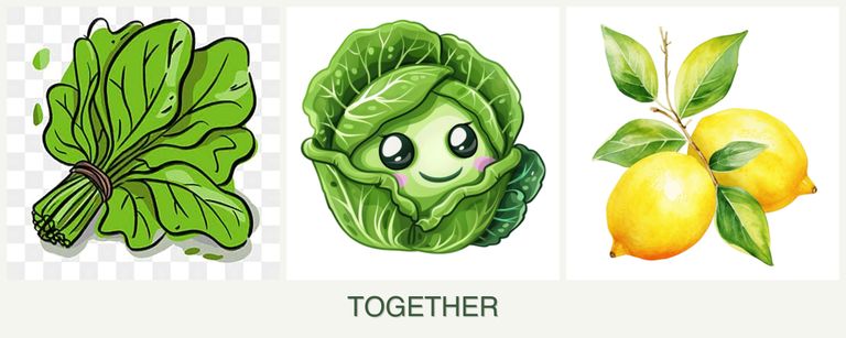 Can you plant spinach, cabbage and lemons together?