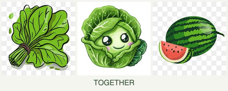 Can you plant spinach, cabbage and melons together?