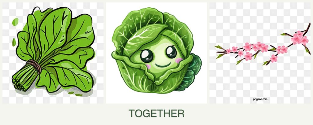 Can you plant spinach, cabbage and peaches together?