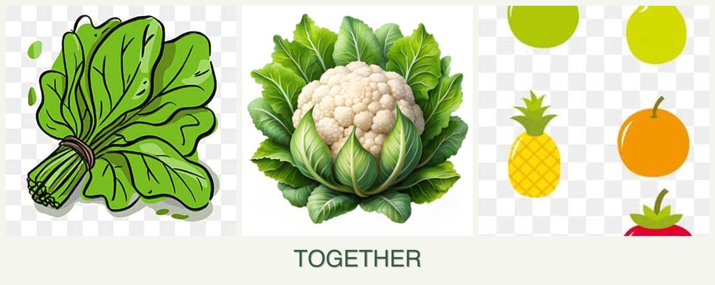 Can you plant spinach, cauliflower and pears together?