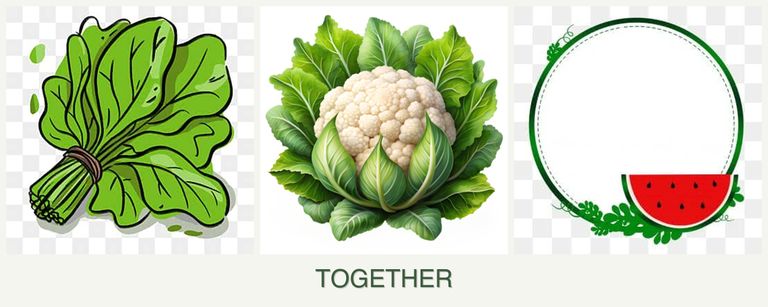 Can you plant spinach, cauliflower and watermelons together?