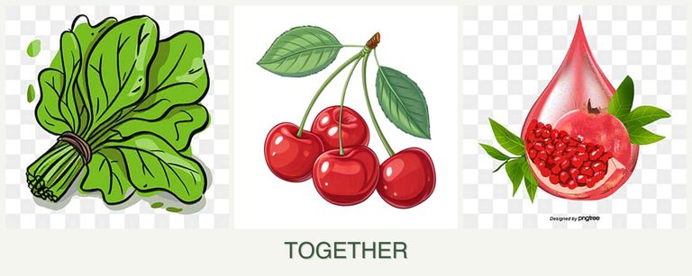 Can you plant spinach, cherries and pomegranates together?