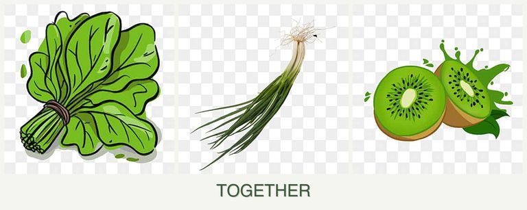 Can you plant spinach, chives and kiwi together?