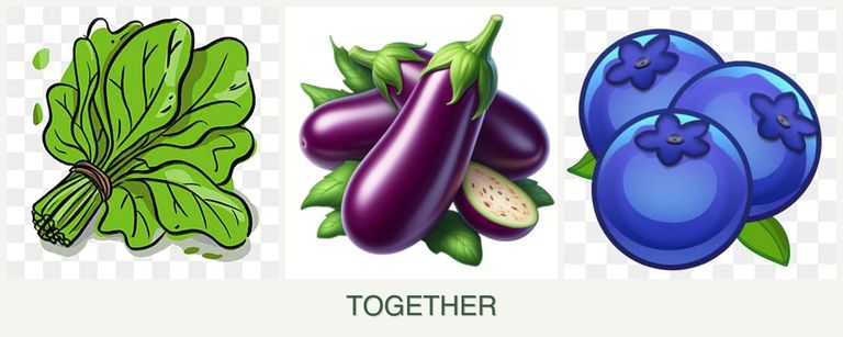 Can you plant spinach, eggplant and blueberries together?