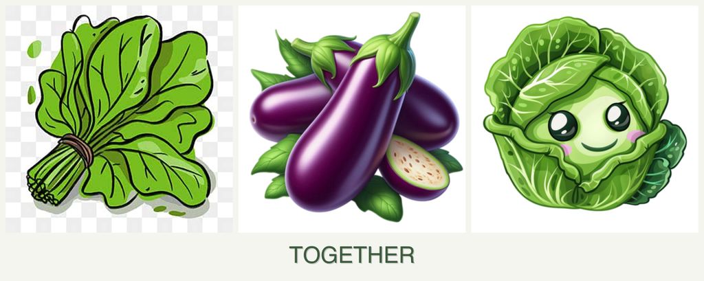Can you plant spinach, eggplant and cabbage together?