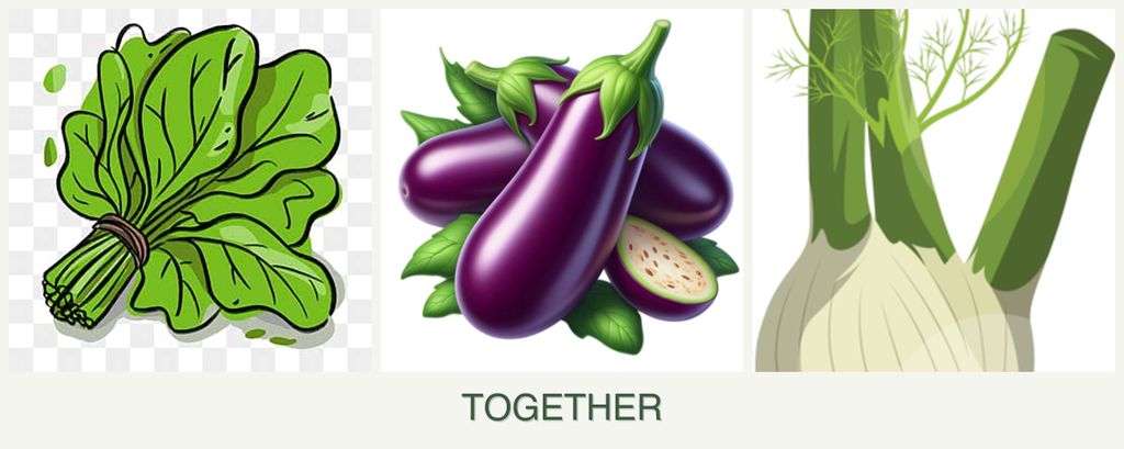 Can you plant spinach, eggplant and fennel together?
