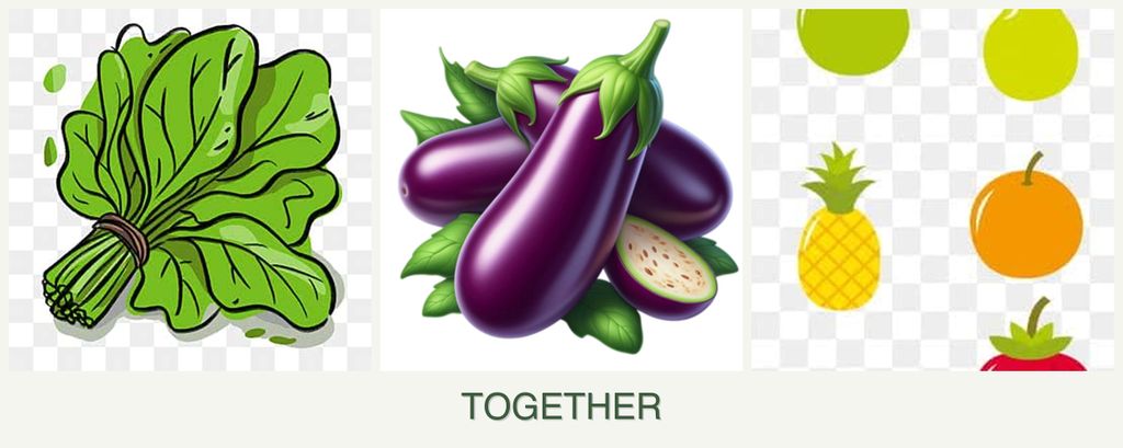 Can you plant spinach, eggplant and pears together?