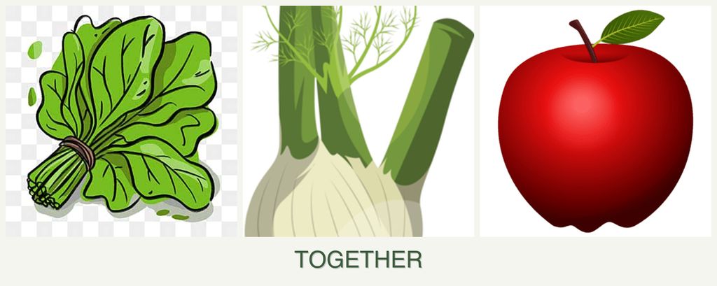 Can you plant spinach, fennel and apples together?