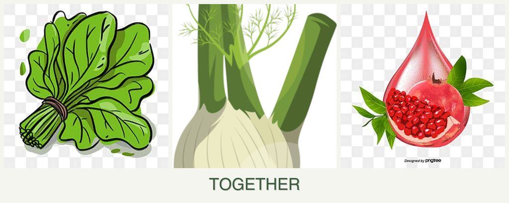 Can you plant spinach, fennel and pomegranates together?