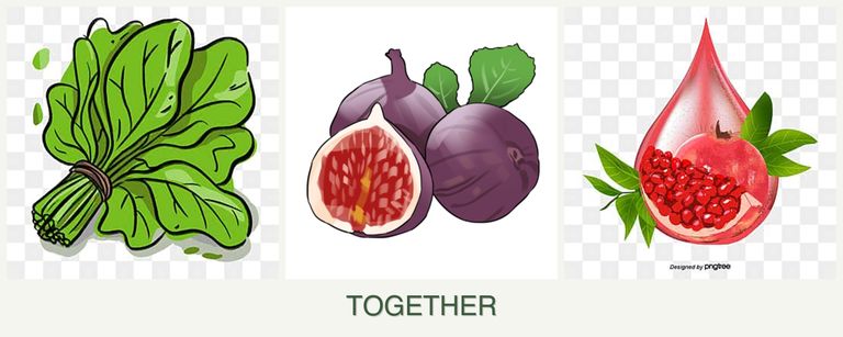 Can you plant spinach, figs and pomegranates together?