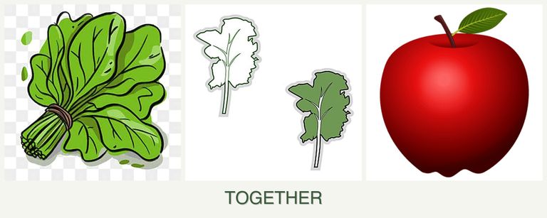 Can you plant spinach, kale and apples together?