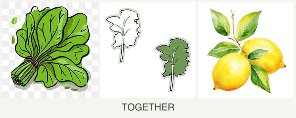 Can you plant spinach, kale and lemons together?