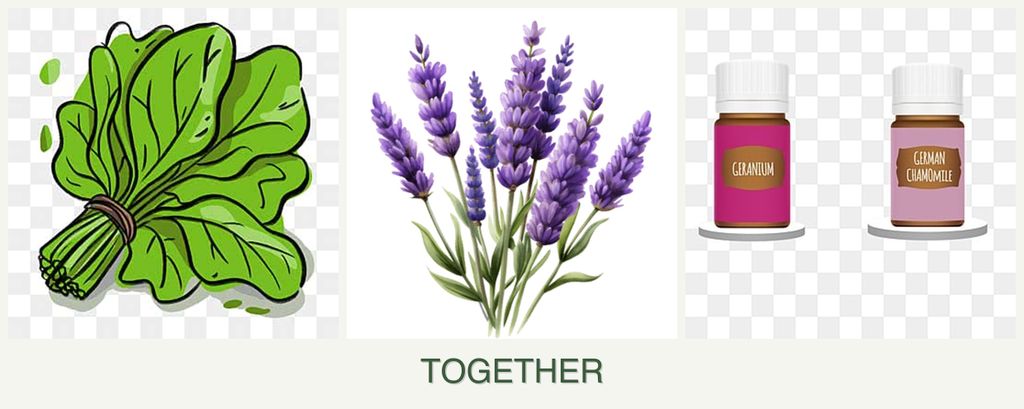 Can you plant spinach, lavender and geraniums together?