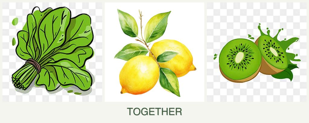 Can you plant spinach, lemons and kiwi together?