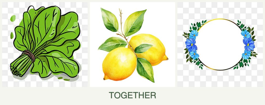 Can you plant spinach, lemons and zinnias together?