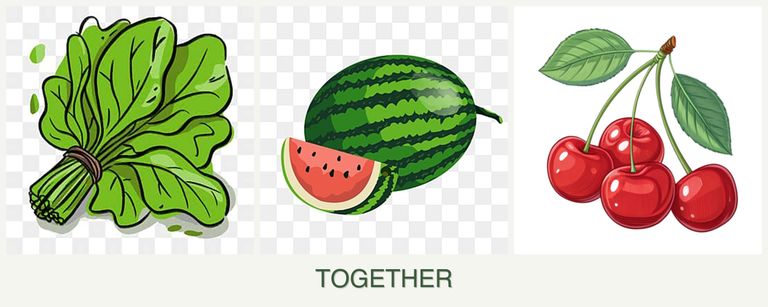 Can you plant spinach, melons and cherries together?