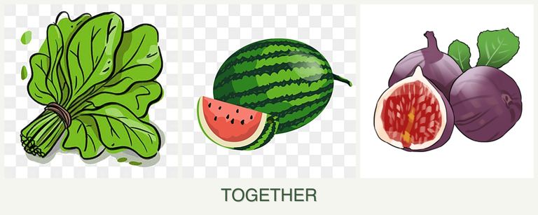 Can you plant spinach, melons and figs together?