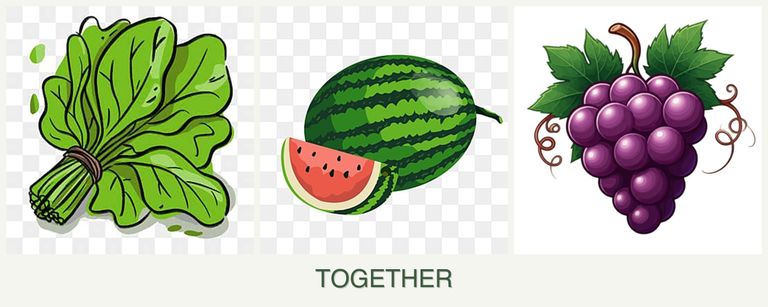 Can you plant spinach, melons and grapes together?