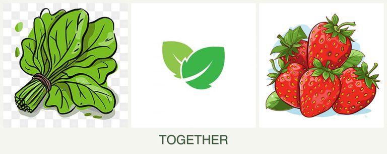 Can you plant spinach, mint and strawberries together?