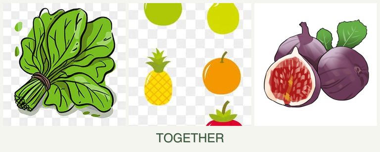 Can you plant spinach, pears and figs together?