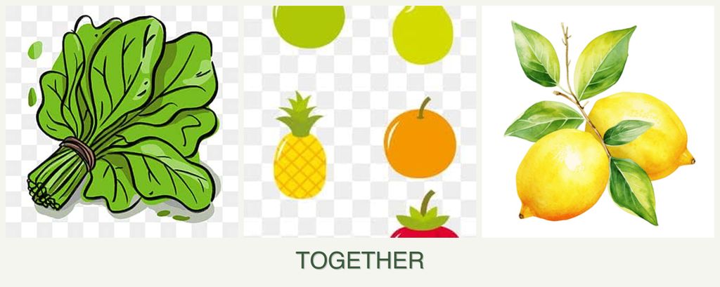 Can you plant spinach, pears and lemons together?