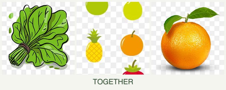 Can you plant spinach, pears and oranges together?
