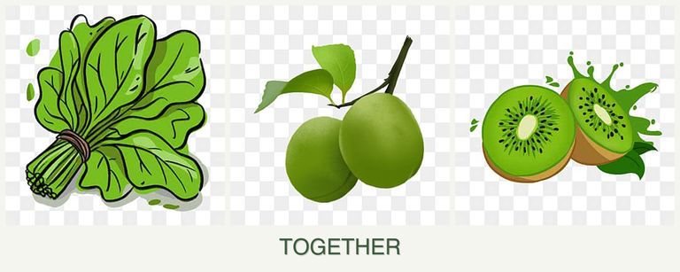 Can you plant spinach, plums and kiwi together?