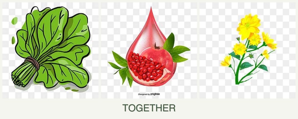 Can you plant spinach, pomegranates and calendula together?