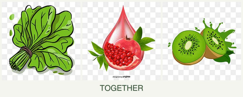 Can you plant spinach, pomegranates and kiwi together?
