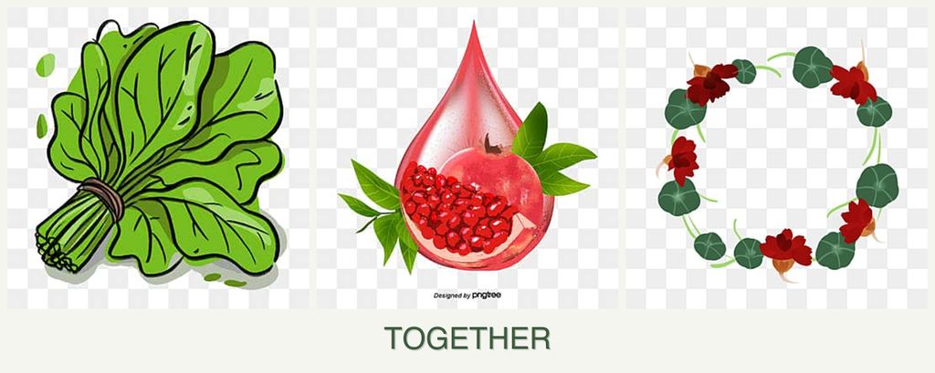 Can you plant spinach, pomegranates and nasturtiums together?