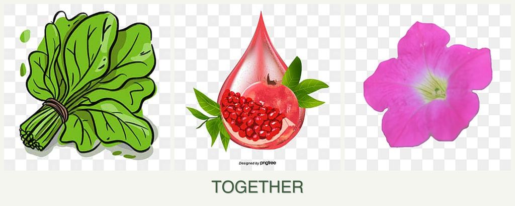 Can you plant spinach, pomegranates and petunias together?
