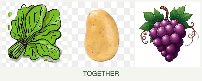 Can you plant spinach, potatoes and grapes together?