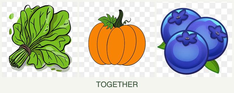 Can you plant spinach, pumpkin and blueberries together?